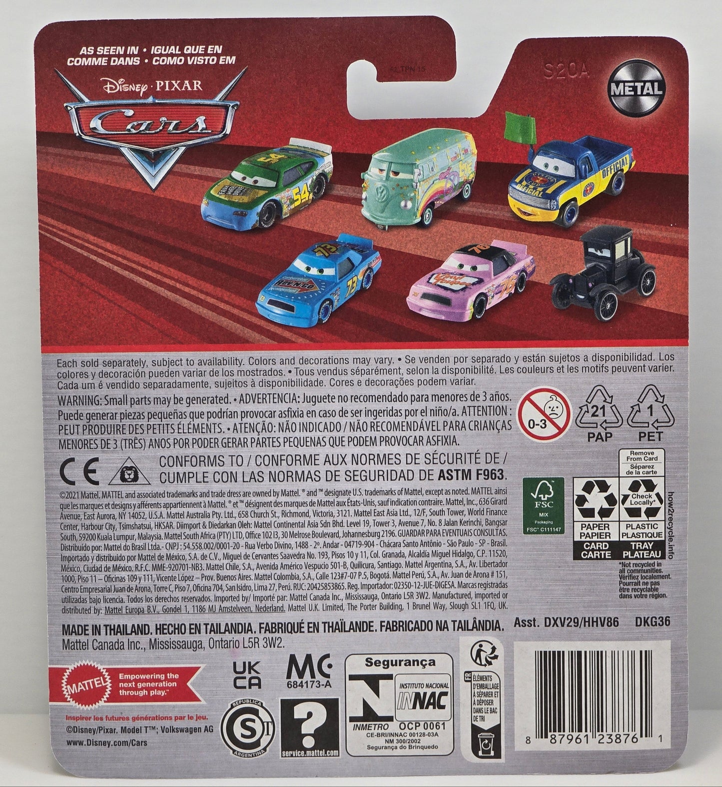 DISNEY PIXAR CARS - PATTY - MARIO ANDRETTI's PERSONAL ASSISTANT