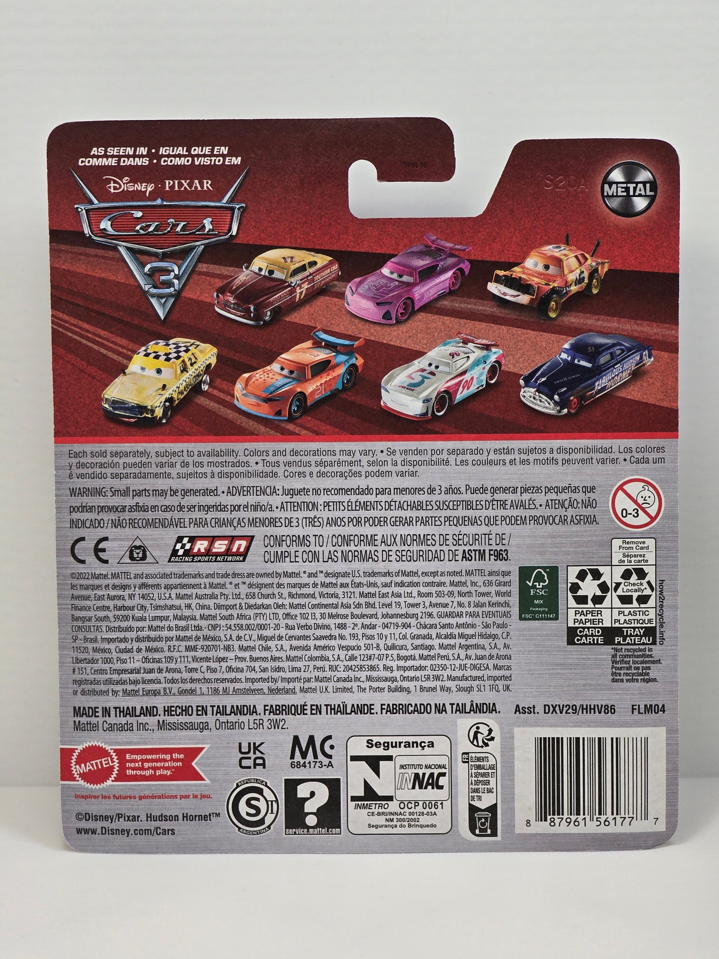 DISNEY PIXAR CARS - TAILGATE - CRAZY 8 RACER - THUNDER HOLLOW