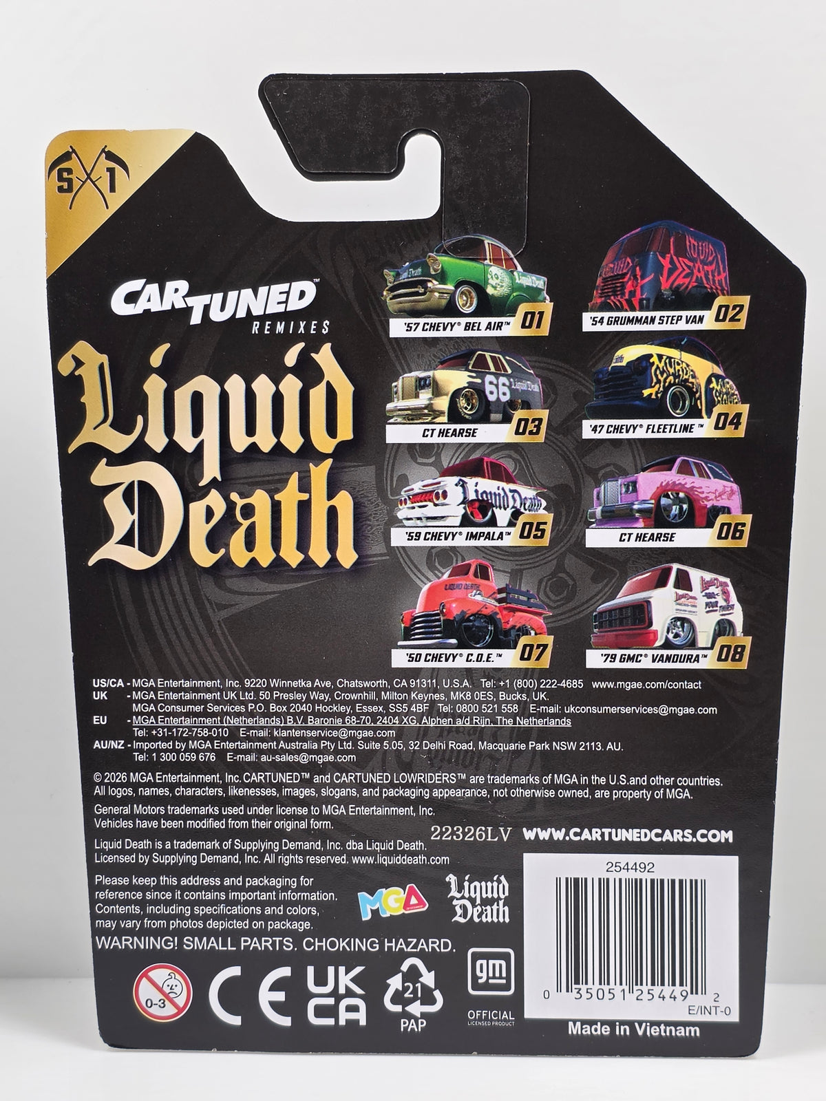 CAR TUNED - LIQUID DEATH S1 - '47 CHEVY FLEETLINE - BLACK / GOLD # 04 - NEW