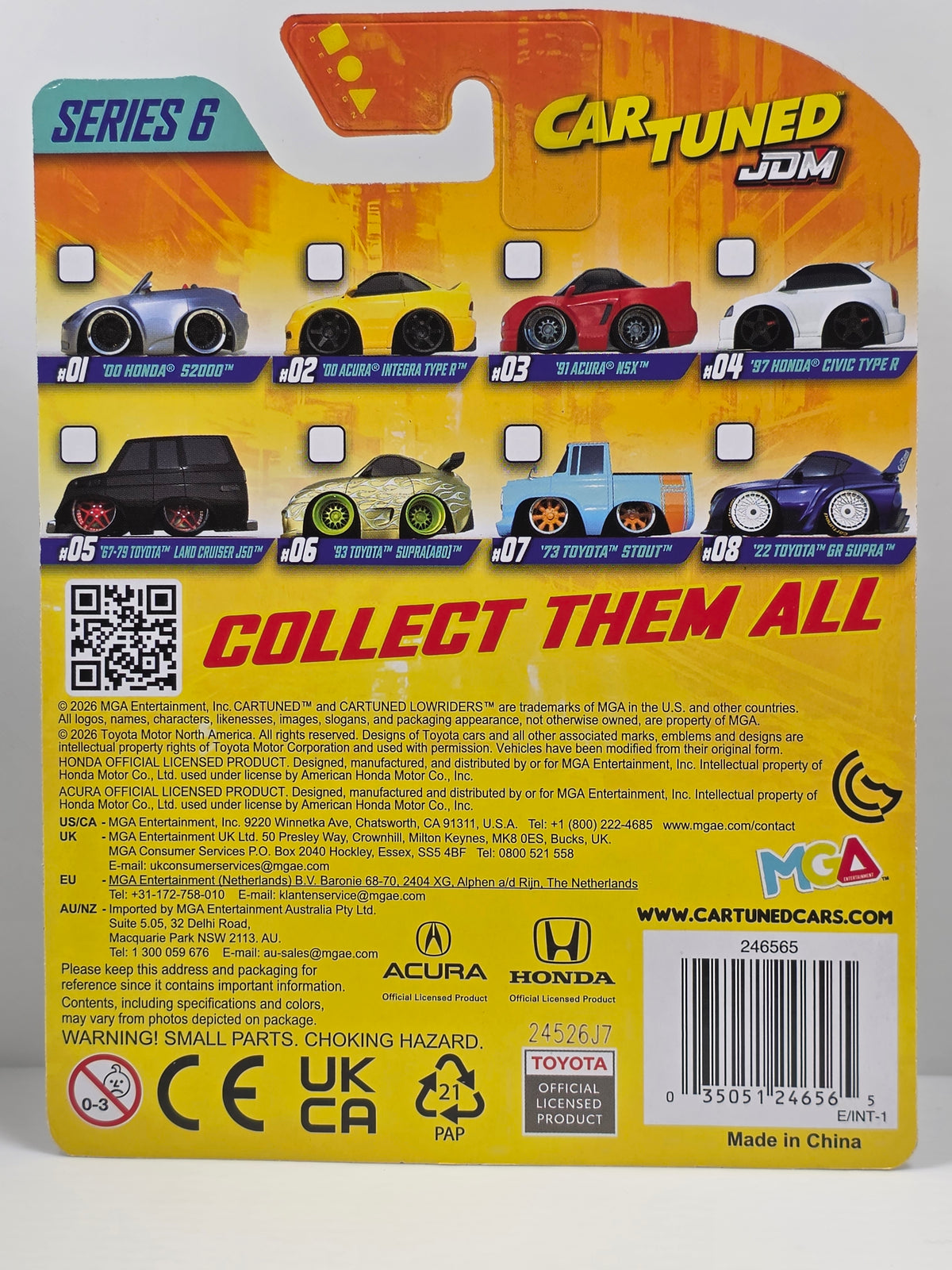 CAR TUNED - JDM SERIES 6 - '97 HONDA CIVIC TYPE R - WHITE # 04 - NEW