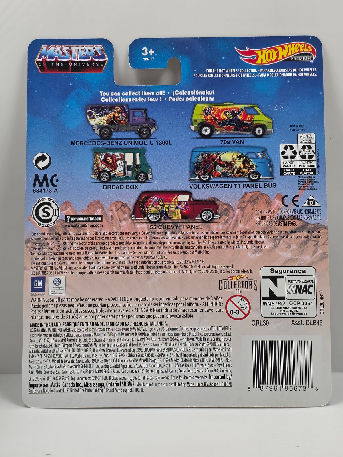 HOT WHEELS PREMIUM - MASTERS OF THE UNIVERSE - HE-MAN - MERCEDES UNIMOG - NEW