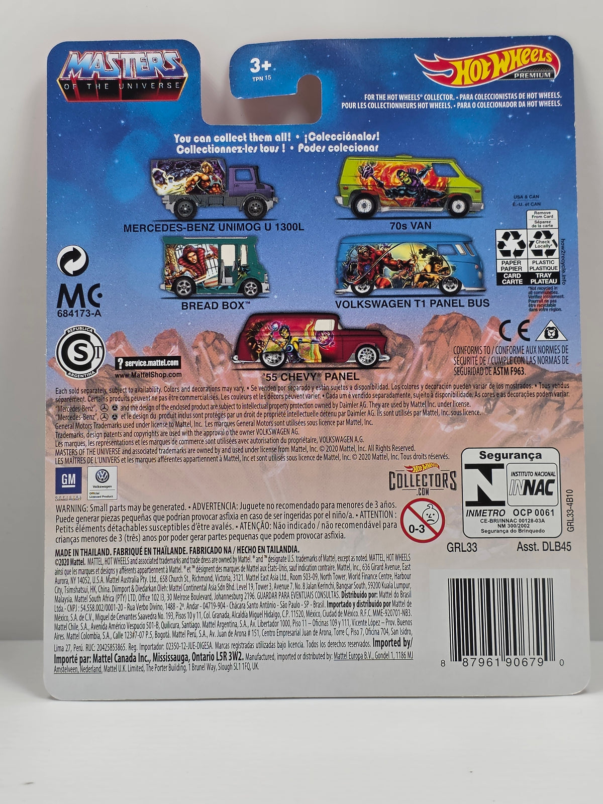 HOT WHEELS PREMIUM - MASTERS OF THE UNIVERSE - EVIL-LYN - '55 CHEVY PANEL - NEW