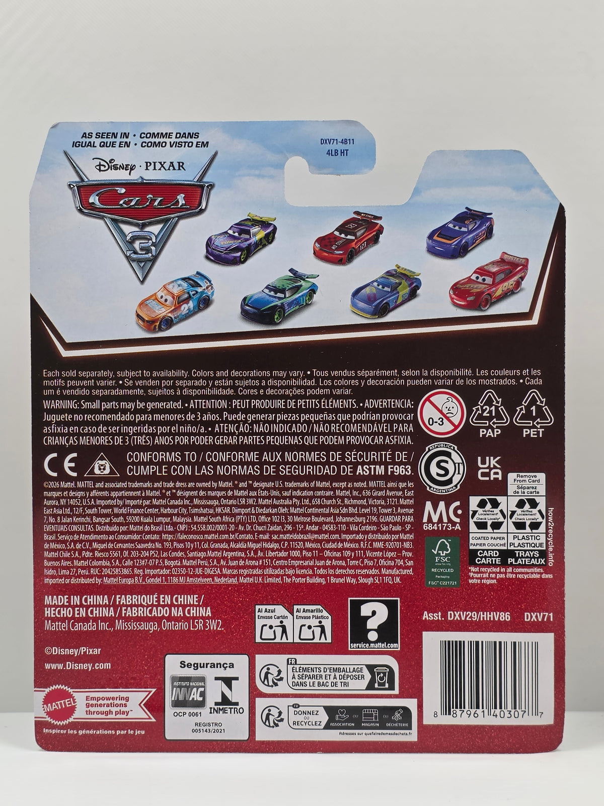 DISNEY PIXAR CARS - CRUZ RAMIREZ - DINOCO #51 - 20th ANNIVERSARY PACK NEW
