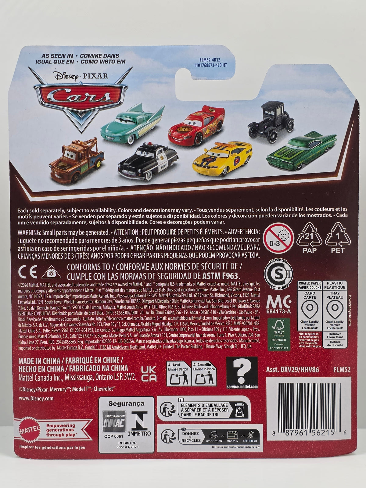 DISNEY PIXAR CARS - CHICK HICKS #86 - HtB - 20th ANNIVERSARY PACK - NEW