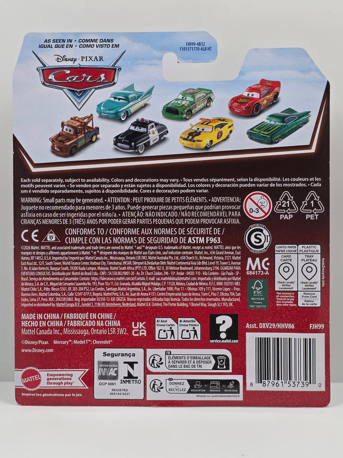 DISNEY PIXAR CARS - LIZZIE - NEW PACKAGING - NEW