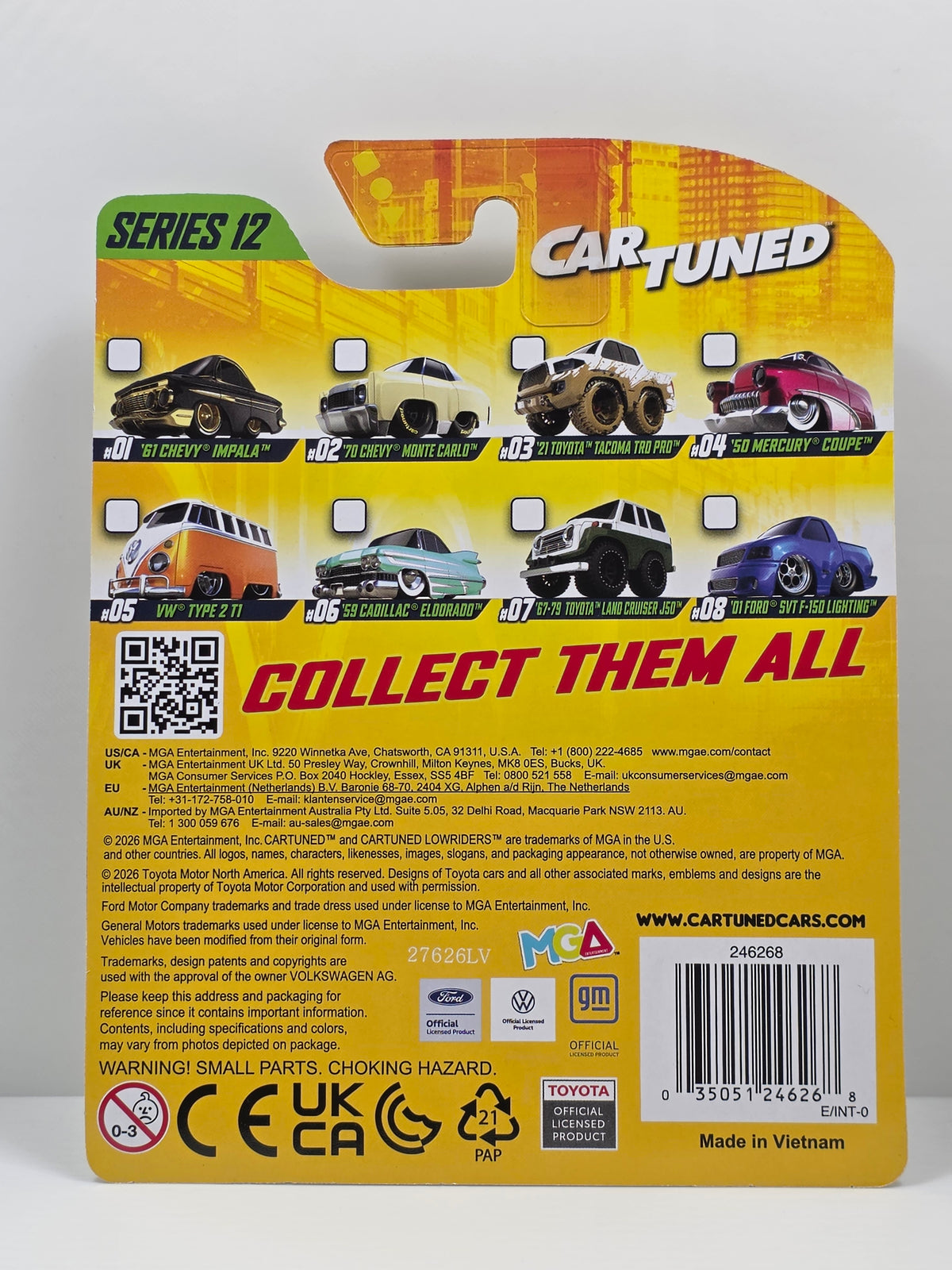 CAR TUNED - MGA -SERIES 12 - '70 CHEVY MONTE CARLO - CREAM & SILVER #02 - NEW