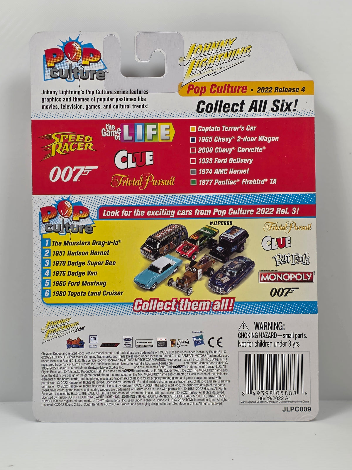 Johnny Lightning - SPEED RACER - RACE WORN CAPTAIN TERROR CAR #11 - JLPC009 1/64 SCALE