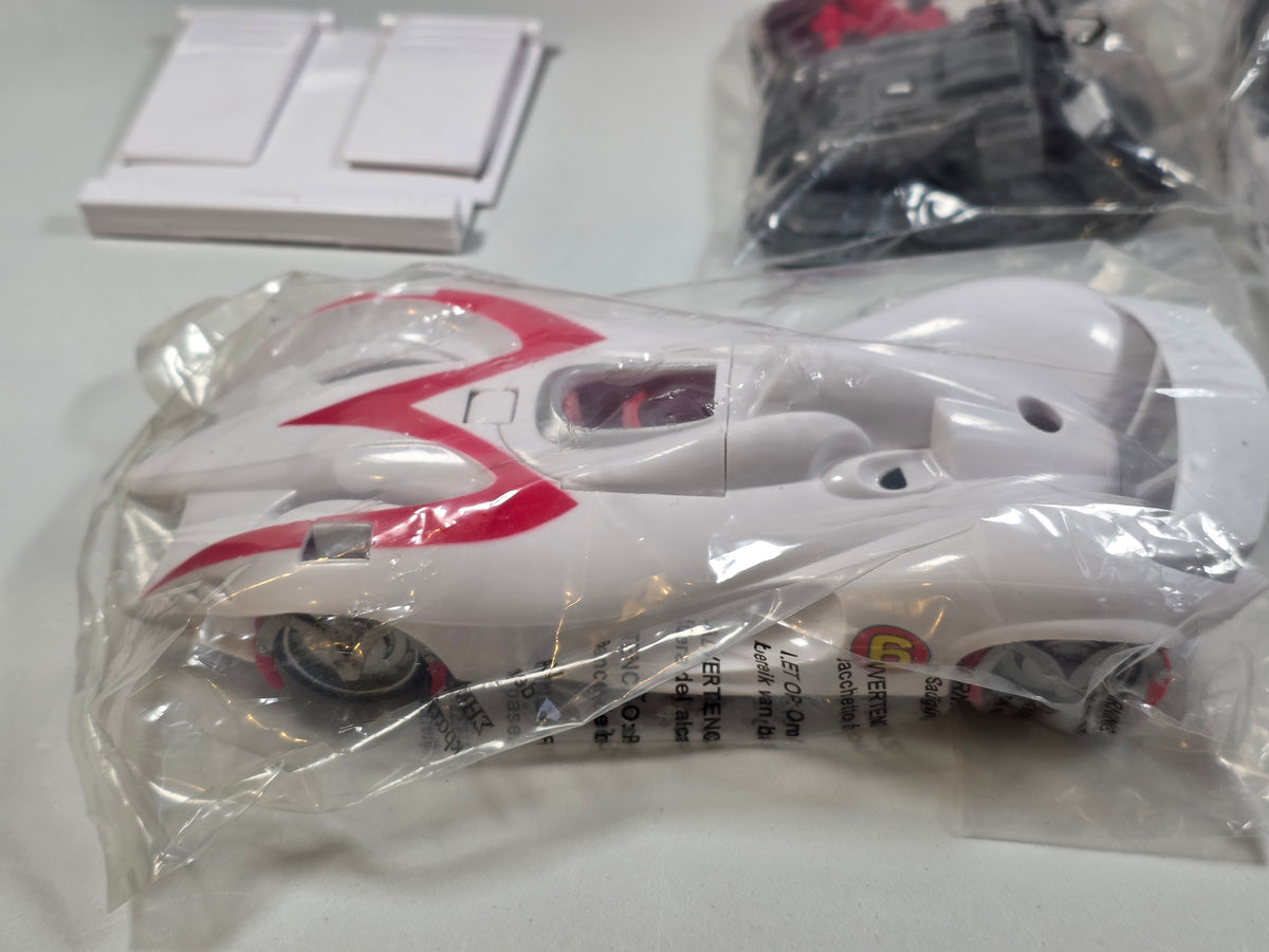Hot Wheels Speed Racer Mach 6 & Battle Rig Transporter Playset M4210 PRE OWNED - Open Box