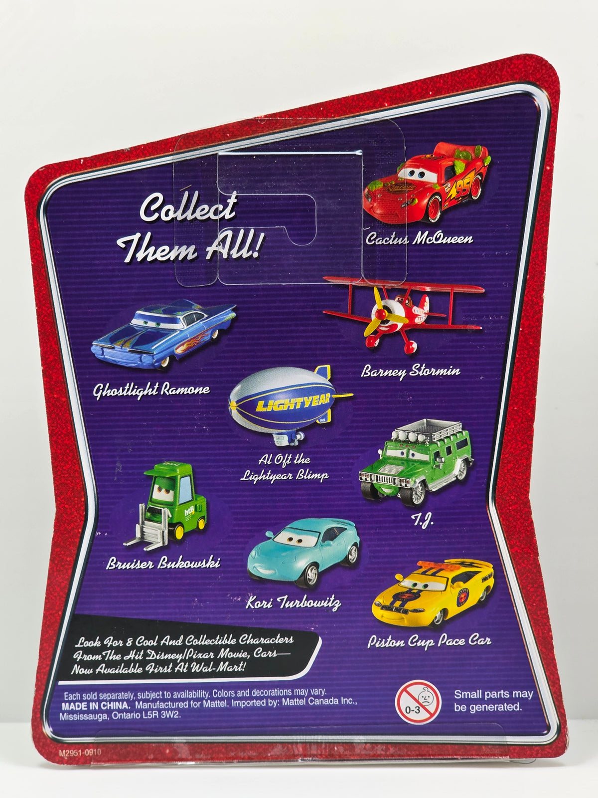 DISNEY PIXAR CARS - THE WORLD OF CARS - GHOSTLIGHT RAMONE - DARK BLUE - 2007 - NEW
