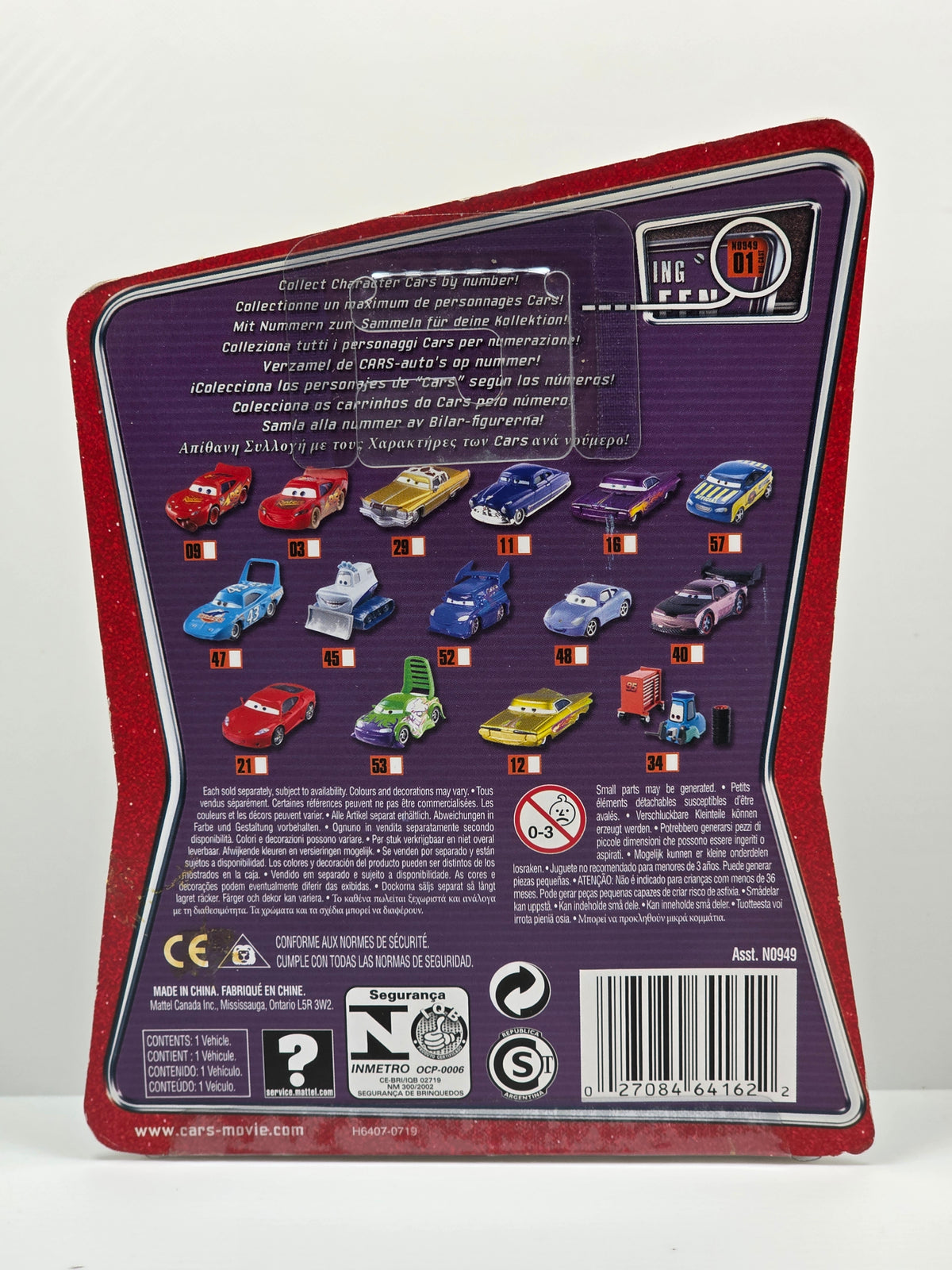 DISNEY PIXAR CARS - THE WORLD OF CARS - SALLY - 2008 - NEW