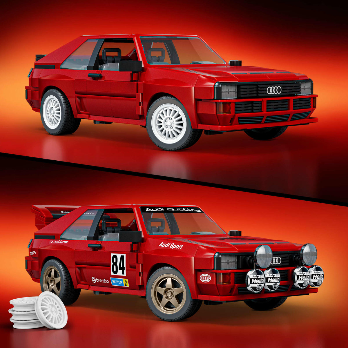 MATTEL BRICK SHOP HOT WHEELS ELITE - '84 AUDI SPORT QUATTRO - NEW