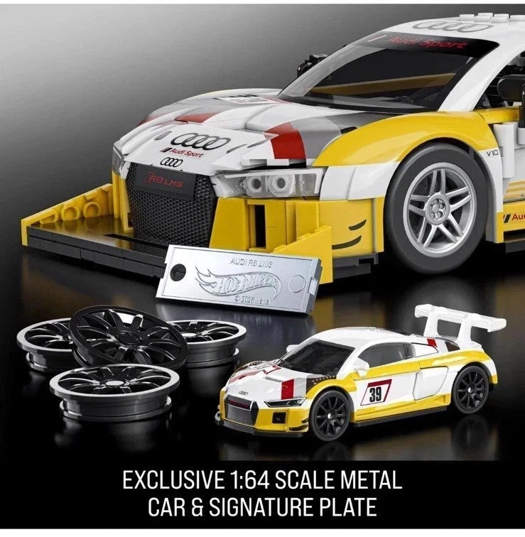 MATTEL BRICK SHOP HOT WHEELS - '15 Audi R8 LMS - 1/16 SCALE - NEW