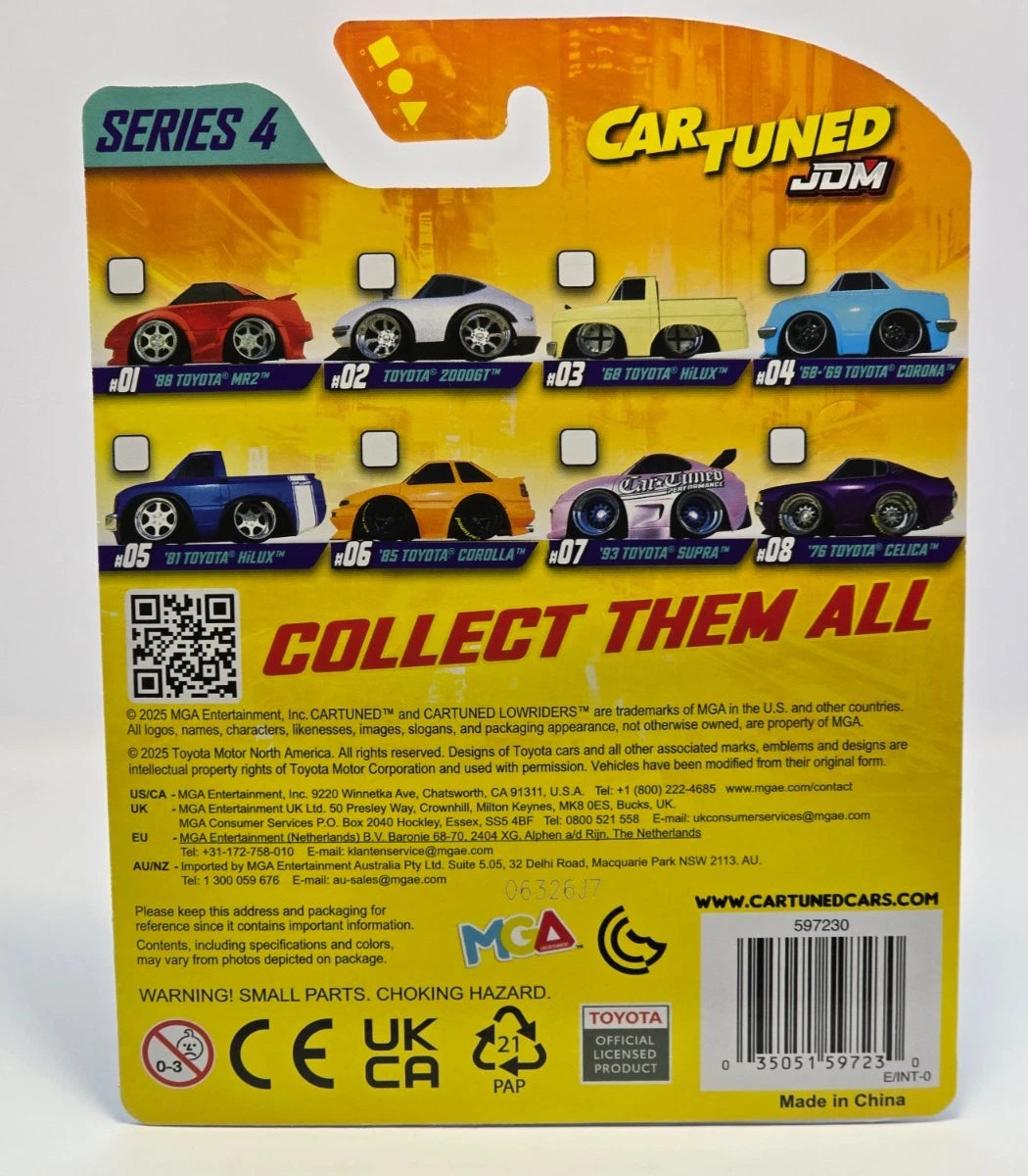 CAR TUNED - MGA - JDM SERIES 4 '85 TOYOTA COROLLA - ORANGE # 06