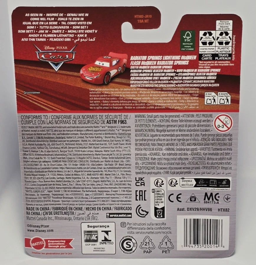 DISNEY PIXAR CARS - RADIATOR SPRINGS LIGHTNING MCQUEEN