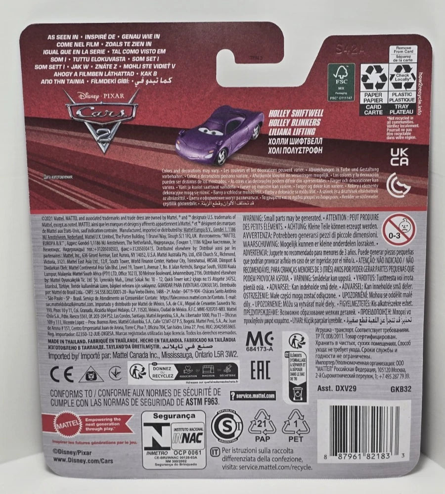 DISNEY PIXAR CARS 2 - HOLLEY SHIFTWELL - SECRET AGENT
