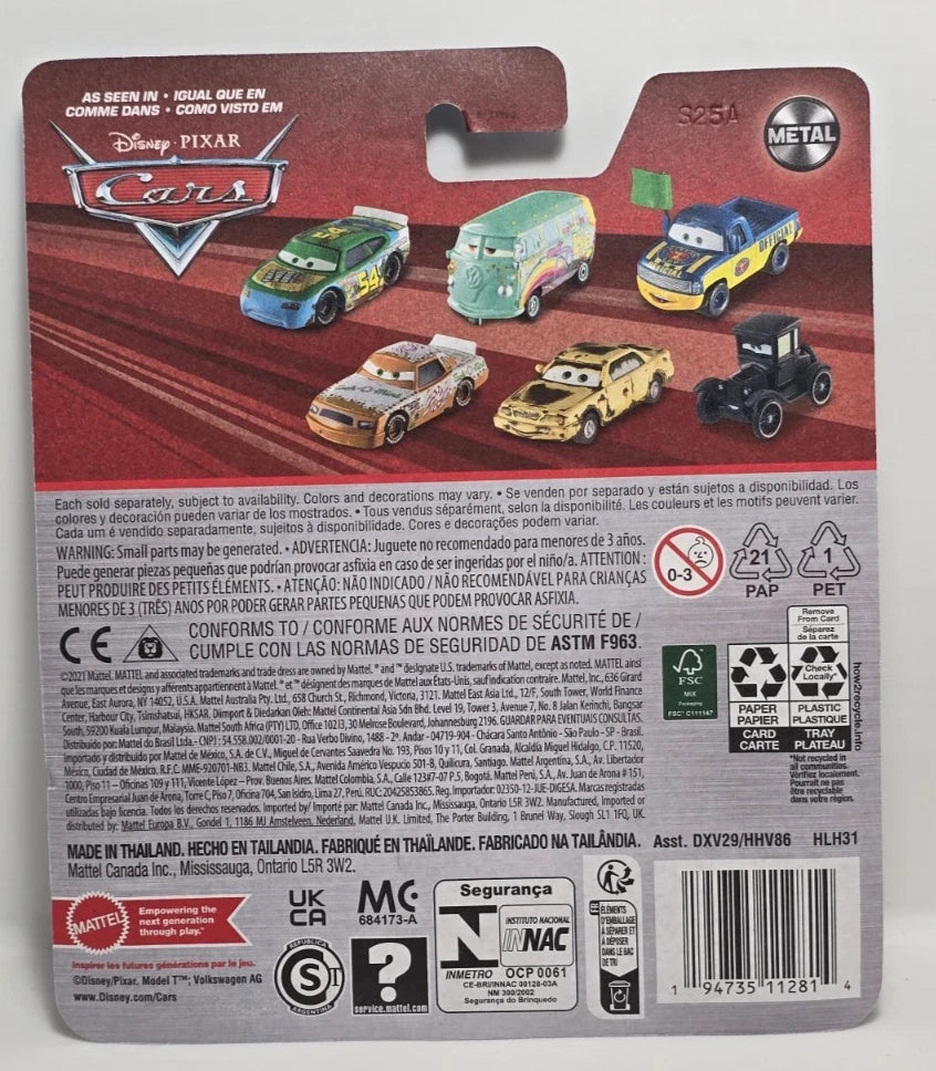 DISNEY PIXAR CARS - J SHOESTEER RUST-EZE SUPPORTER & LMQ FAN
