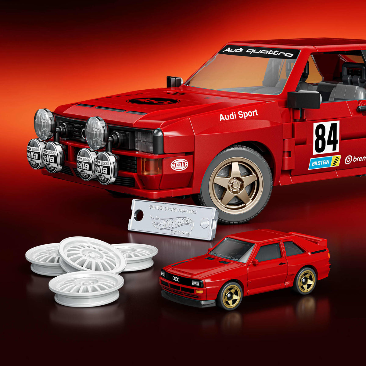 MATTEL BRICK SHOP HOT WHEELS  ELITE - '84 AUDI SPORT QUATTRO - NEW
