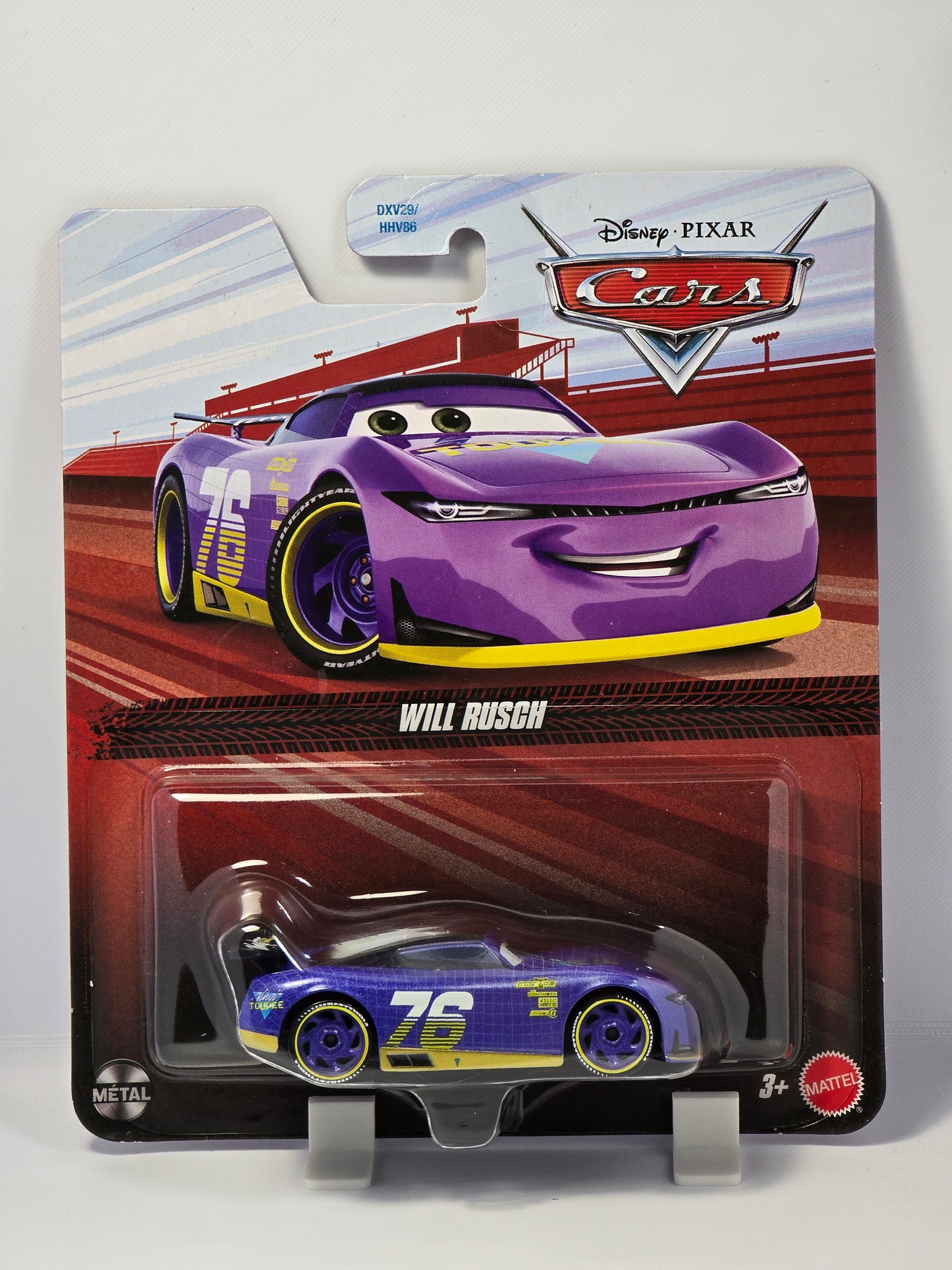 DISNEY PIXAR CARS - WILL RUSCH #76 VINYL TOUPEE - NEXT GEN RACER