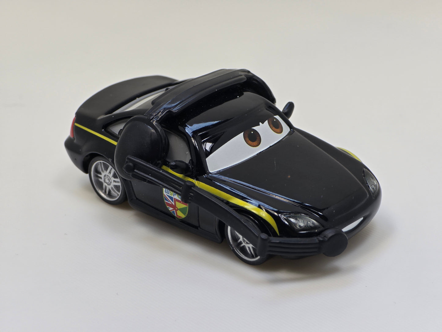 DISNEY PIXAR CARS - BRUCE BOXMANN with HEADSET - LEWIS HAMILTON's CREW CHIEF - PRE OWNED