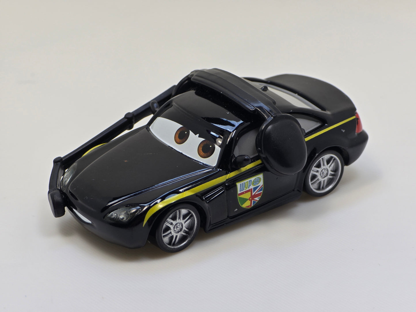 DISNEY PIXAR CARS - BRUCE BOXMANN with HEADSET - LEWIS HAMILTON's CREW CHIEF - PRE OWNED