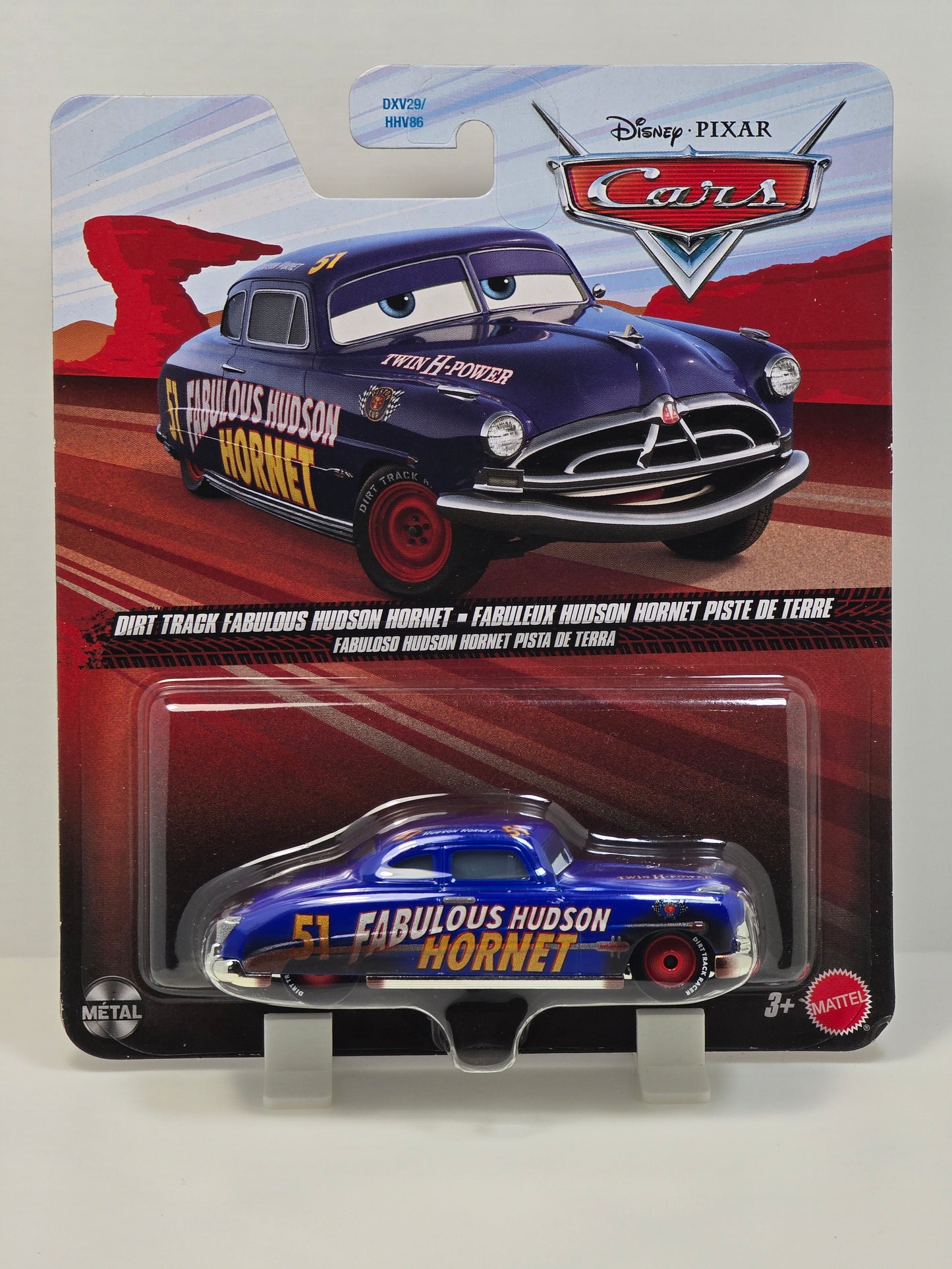 DISNEY PIXAR CARS - DIRT TRACK FABULOUS HUDSON HORNET - DOC HUDSON