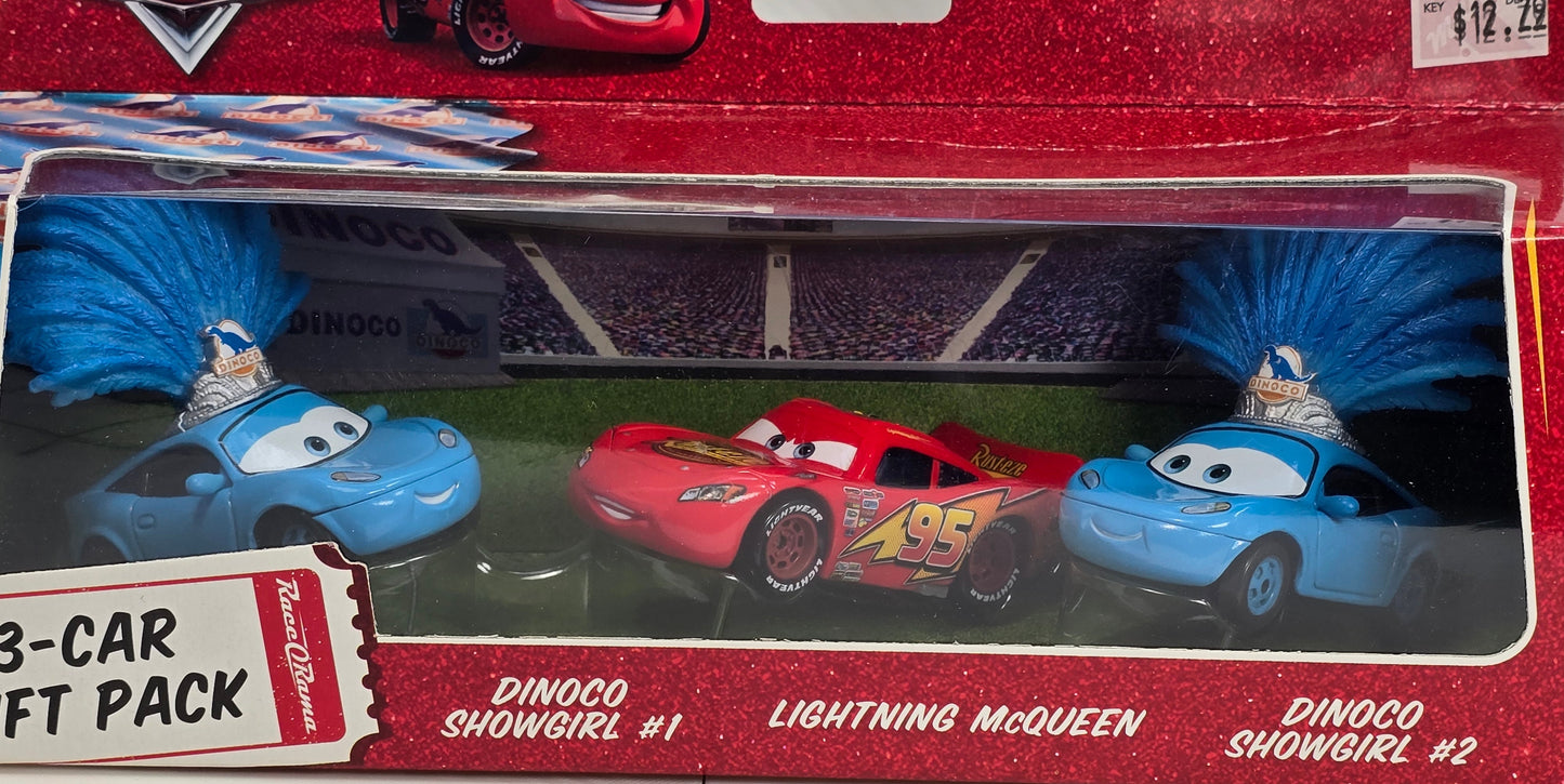 DISNEY PIXAR CARS - LIGHTNING MCQUEEN WITH SHOWGIRLS 1 & 2