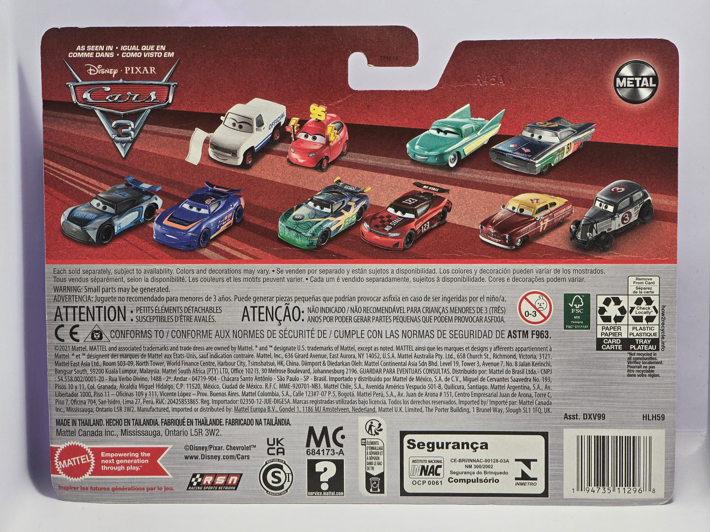 DISNEY PIXAR CARS - HARVEY RODCAP & BARRY DePEDAL NEXT GEN RACERS