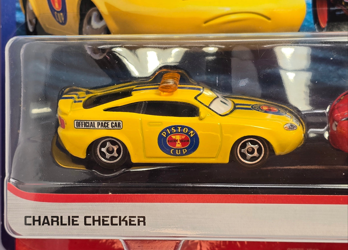 DISNEY PIXAR CARS - CHARLIE CHECKER & LIGHTNING McQUEEN - DINOCO 400 - TWIN PACK