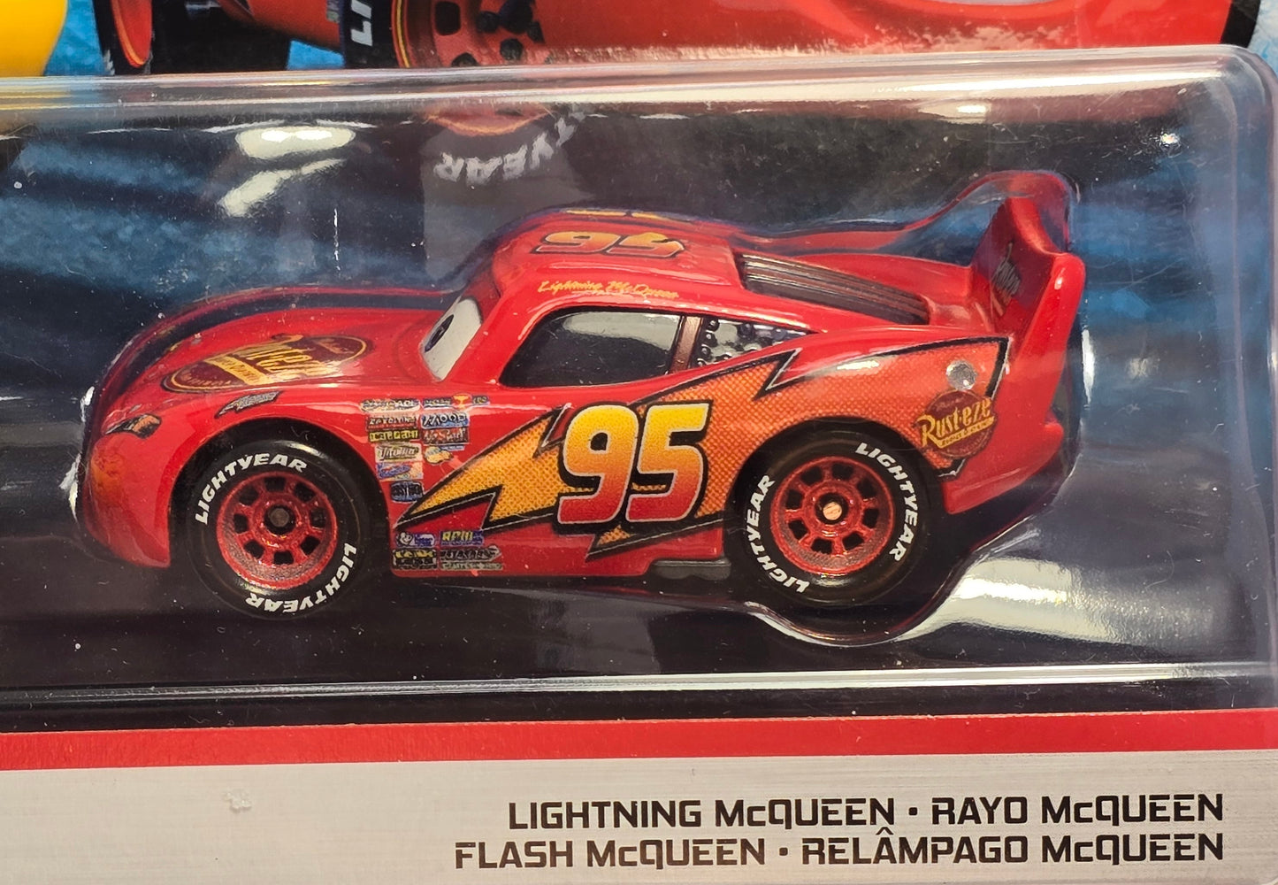 DISNEY PIXAR CARS - CHARLIE CHECKER & LIGHTNING McQUEEN - DINOCO 400 - TWIN PACK