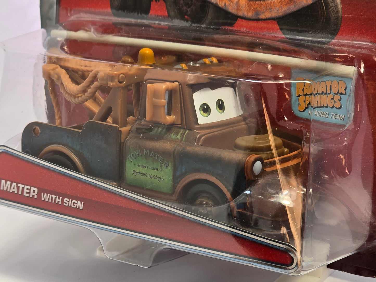DISNEY PIXAR CARS - MATER WITH SIGN - 2016