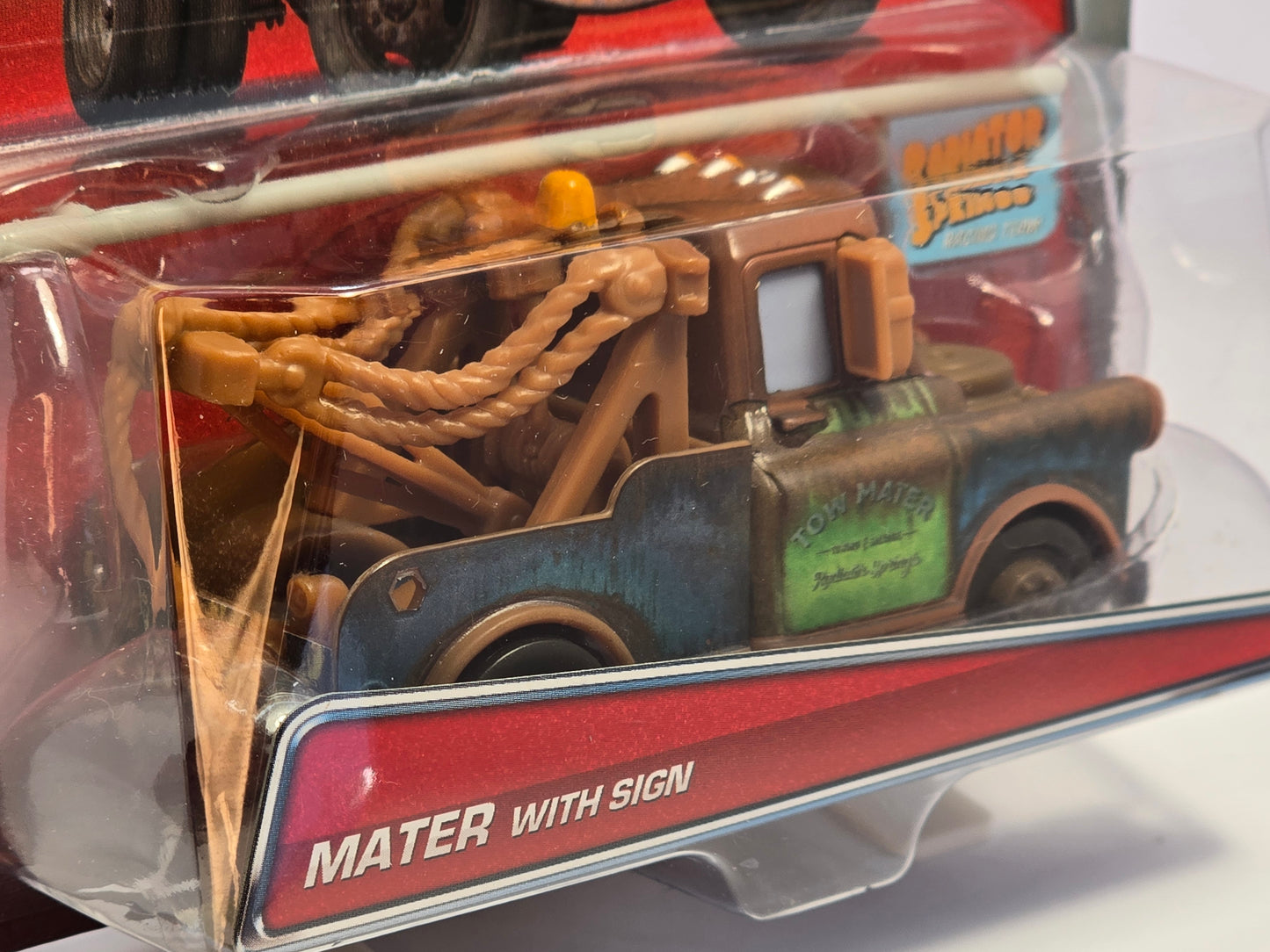 DISNEY PIXAR CARS - MATER WITH SIGN - 2016
