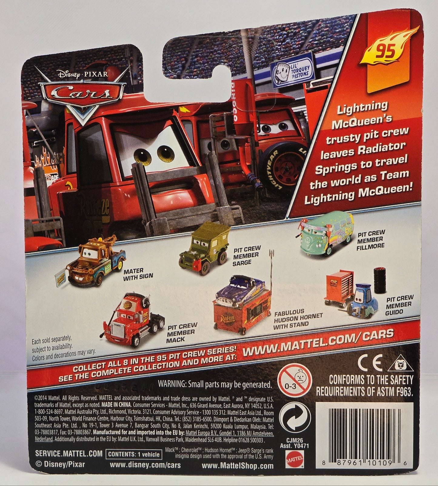 DISNEY PIXAR CARS - MATER WITH SIGN - 2016