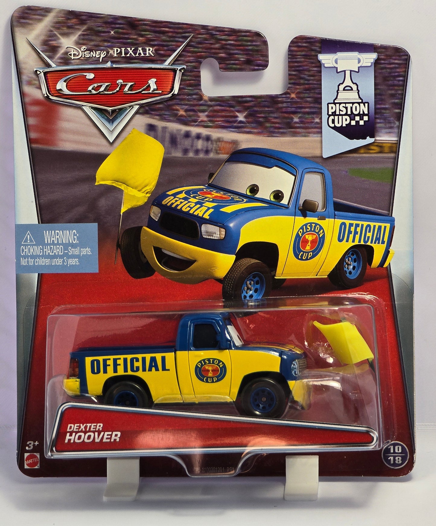 DISNEY PIXAR CARS - DEXTER HOOVER with YELLOW FLAG - 2014