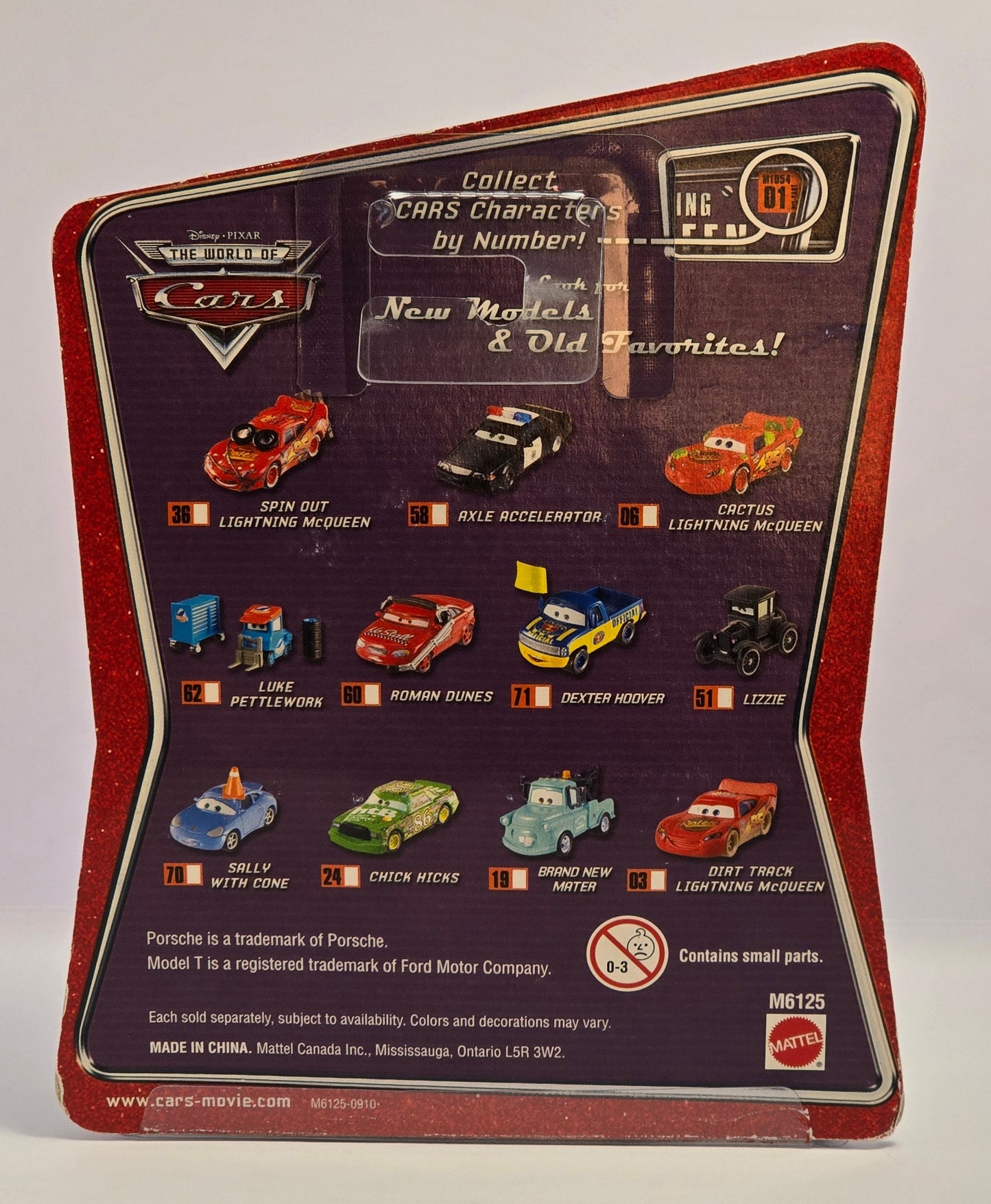 DISNEY PIXAR CARS - DEXTER HOOVER with YELLOW FLAG - 2008