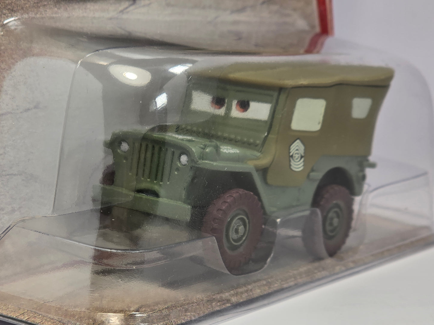 DISNEY PIXAR CARS - SARGE - SERIES 1 DESERT CARD - 16 BACK