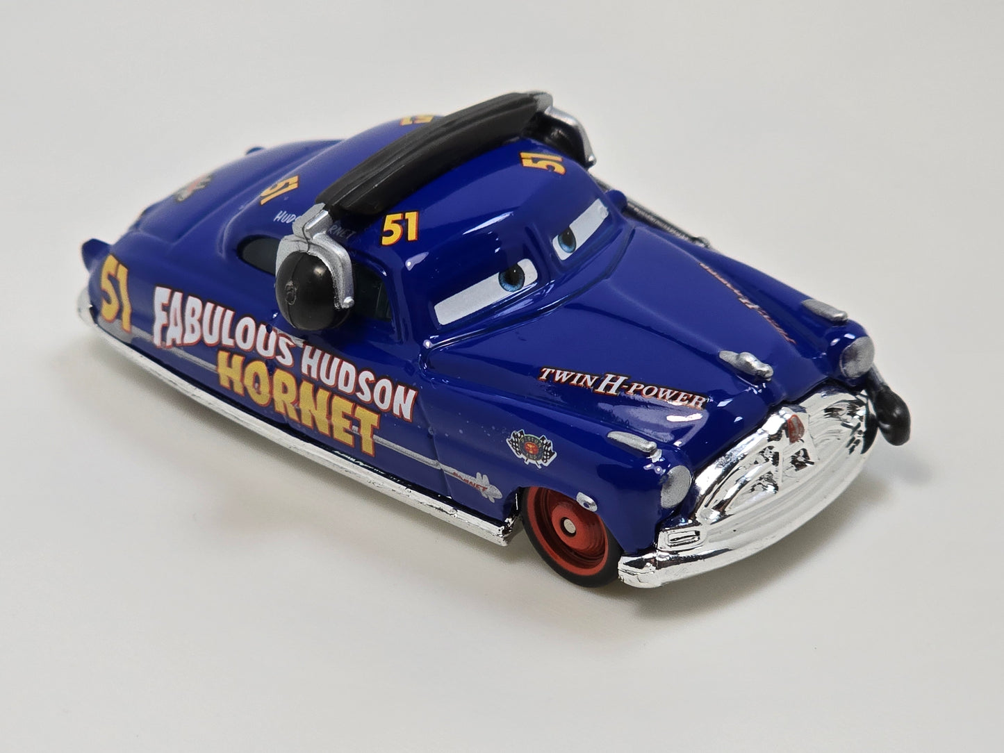 DISNEY PIXAR CARS - FABULOUS HUDSON HORNET WITH HEADSET - PRE OWNED
