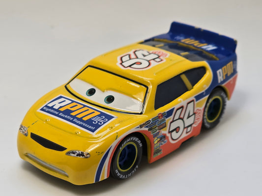DISNEY PIXAR CARS - WINFORD BRADFORD RUTHERFORD  - RPM #64 - PRE OWNED