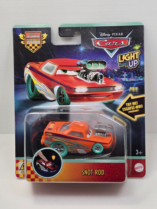DISNEY PIXAR CARS  - RACE TO CELEBRATE - LIGHT UP - SNOT ROD