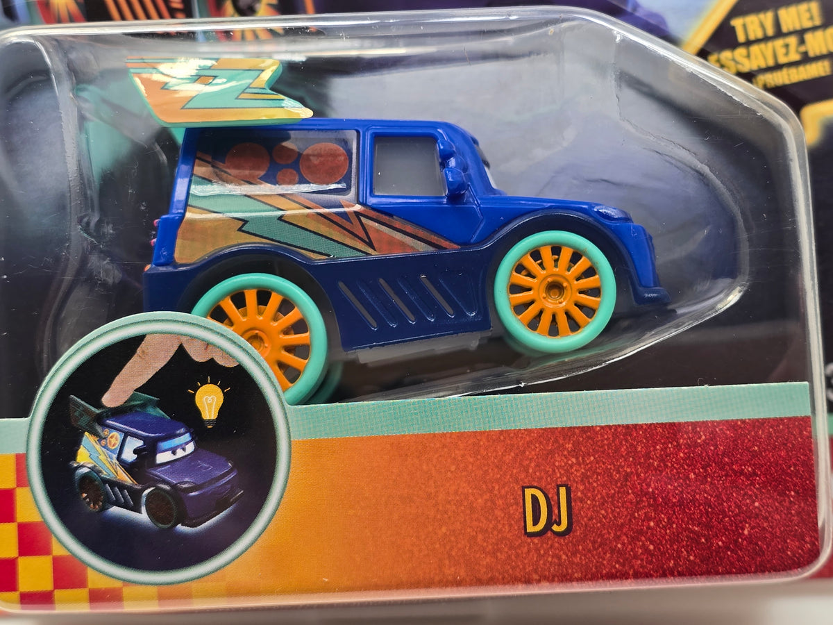 DISNEY PIXAR CARS  - RACE TO CELEBRATE - LIGHT UP - DJ  - NEW