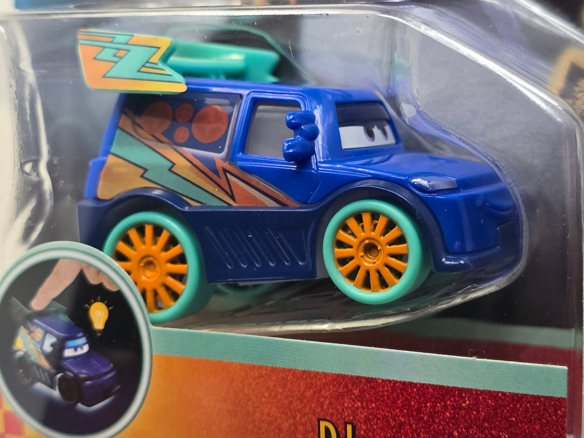 DISNEY PIXAR CARS  - RACE TO CELEBRATE - LIGHT UP - DJ  - NEW