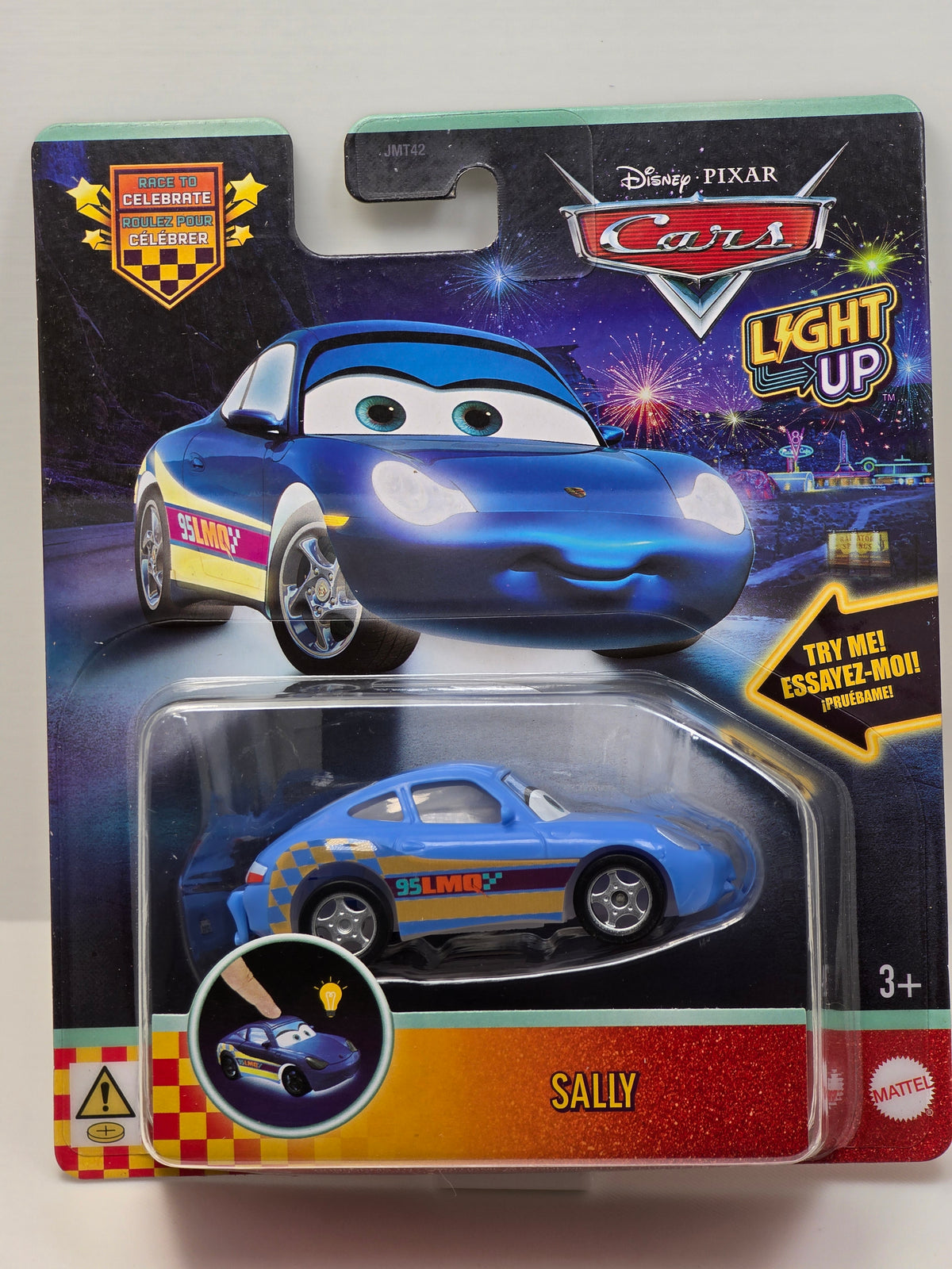 DISNEY PIXAR CARS  - RACE TO CELEBRATE - LIGHT UP - SALLY  - NEW