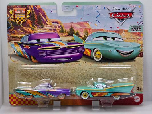 DISNEY PIXAR CARS  - RACE TO CELEBRATE - RAMONE & FLO - 2 PACK