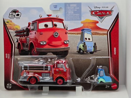DISNEY PIXAR CARS  - 20th ANNIVERSARY - RED & GUIDO - 2 PACK