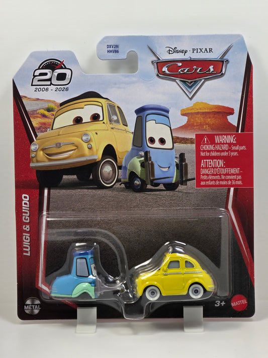 DISNEY PIXAR CARS - LUIGI & GUIDO - 20th ANNIVERSARY