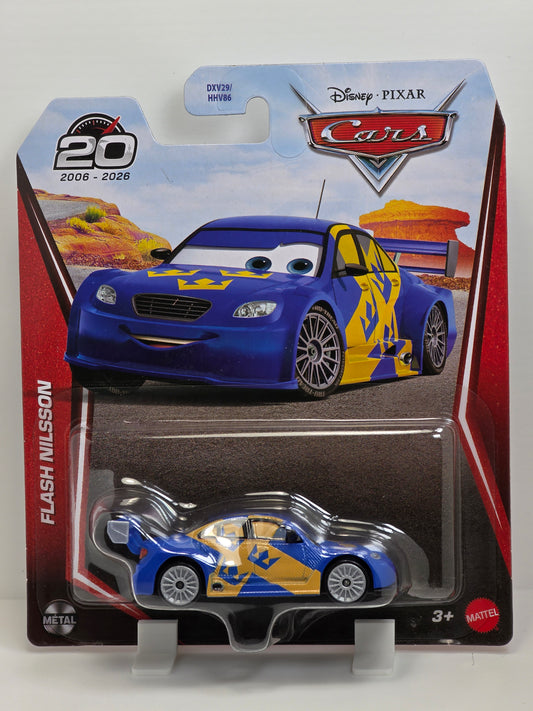 DISNEY PIXAR CARS - FLASH NILSSON - SWEDISH VERSION OF CARS 2
