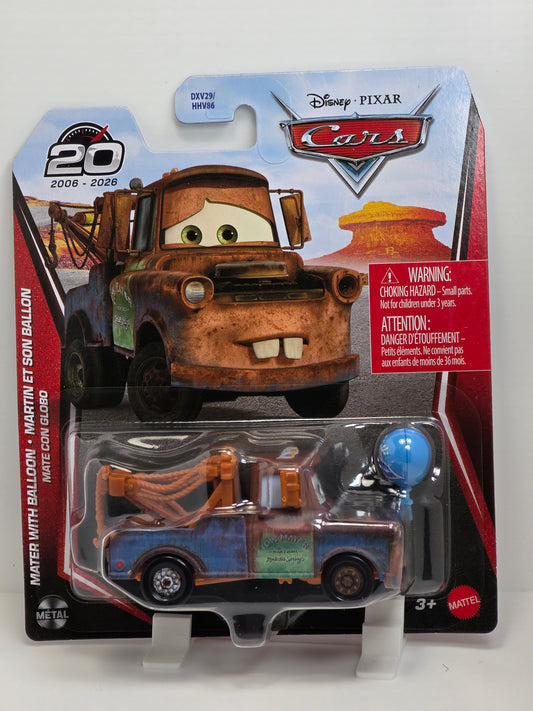 DISNEY PIXAR CARS - MATER WITH BALLOON - 20th ANNIVERSARY