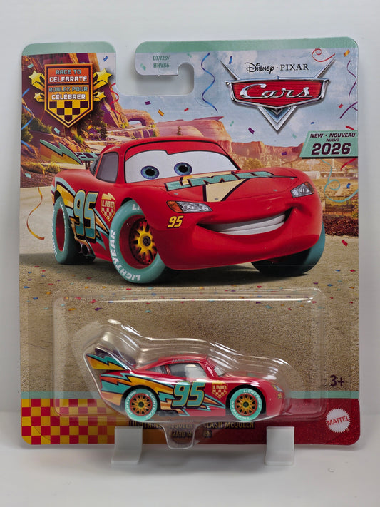 DISNEY PIXAR CARS - RACE TO CELEBRATE - LIGHTNING McQUEEN