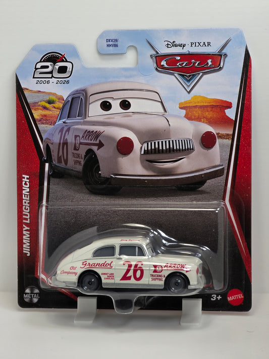 DISNEY PIXAR CARS 3 - JIMMY LUGRENCH #26 - 20th ANNIVERSARY