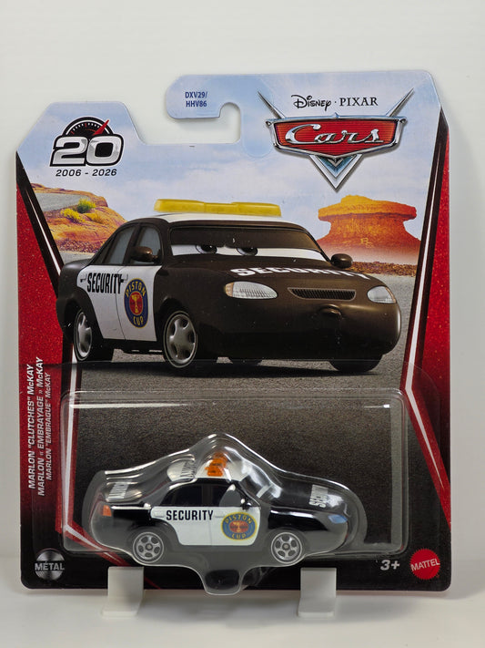 DISNEY PIXAR CARS - MARLON "CLUTCHES" McKAY - PISTON CUP SECURITY
