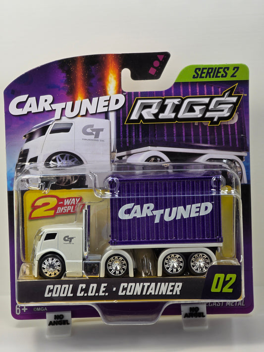 CAR TUNED RIGS SERIES 2 - COOL C.O.E. - WHITE with PURPLE CONTAINER #02